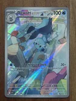 Pokemon TCG Dewott 106/086 White Flare Illustration Rare NM Card - Image 1