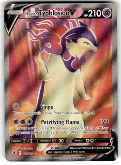 Hisuian Typhlosion V 169/189 Astral Radiance Full Art Ultra Rare Pokemon Card NM - Image 1