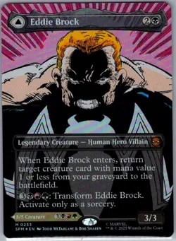 Eddie Brock (Borderless) 233 Foil Marvel's Spider-Man - Magic Gathering MTG - NM - Image 1