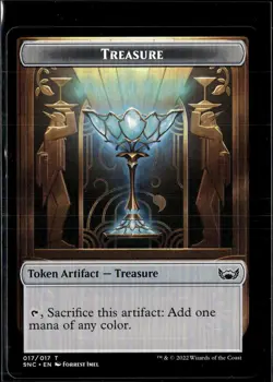 MTG Treasure Token 17/17 Streets Of New Capenna The Brokers 13 Lot 3 LP - Image 1