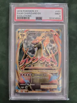 Pokemon TCG M Charizard EX 101/108 Evolutions PSA 9 Mint Graded Card - Image 1