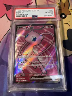 Mew ex 195/165 Sv2a: Pokemon Card 151 Holo (Japanese) PSA GEM MINT 10 SR - Image 1