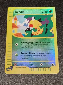 Weedle Reverse Holo Skyridge Pokemon Card in Near Mint #115/144 2003 - Image 1