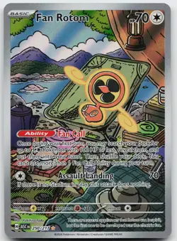 Fan Rotom 250/217 Illustration Rare Ascended Heroes Pokemon Holo Near Mint - Image 1