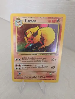 Pokemon Flareon Holo Rare Jungle Unlimited Edition 3/64 NM/LP Condition 1999 - Image 1