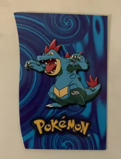 2001 Pokemon Topps Feraligatr Die-Cut Embossed #160 - Image 1