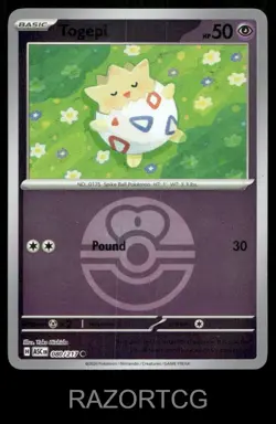 TOGEPI (LOVE BALL) 080/217 C ASCENDED HEROES POKEMON REVERSE HOLO NM/M - Image 1
