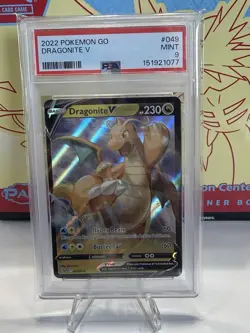 Dragonite V 049/078 Pokemon GO Holo PSA9 - Image 1