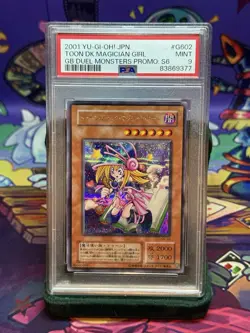 2001 Yu-Gi-Oh! Duel Monsters Gameboy Promo Toon Dark Magician Girl G6-02 PSA 9 - Image 1