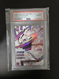 2025 One Piece OP13 EN Alternate Art #076 Divine Departure PSA 10 GEM MINT - Image 1