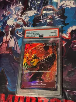2022 ONE PIECE OP01 ROMANCE DAWN ALTERNATE ART #025 RORONOA ZORO PSA 10 - Image 3