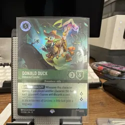 Disney Lorcana Donald Duck - Distracted Traveler 212/204 Enchanted Cold Foil - Image 1