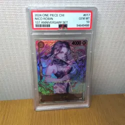 PSA 10 Nico Robin Promo 1st Anniversary Set One Piece Card Game Replica - Image 3