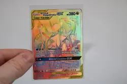 Pokemon Cosmic Eclipse Secret Rare Card: Arceus & Dialga & Palkia GX (258/236) - Image 2