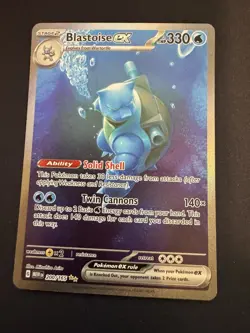 Pokemon TCG Blastoise EX 200/165 Card - Image 1