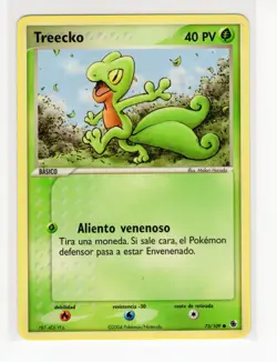 ~ESP~ SPANISH Treecko 75/109 EX Ruby Sapphire Pokemon Card (Ref:ST7) - Image 1