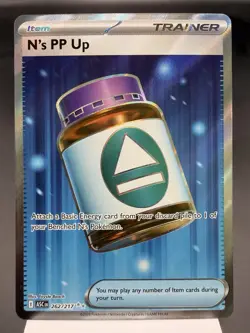 N’s PP Up 262/217 - Full Art Ultra Rare - Ascended Heroes Pokemon Card NM - Image 1