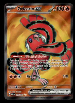 Oricorio ex 110/094 Ultra Rare Phantasmal Flames Pokemon Card - Image 2