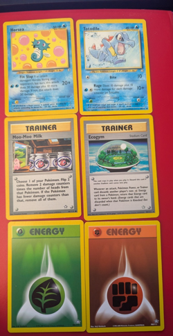 Pokemon Neo Genesis Card Bundle x 6. Varying Conditions See Photos - Image 1