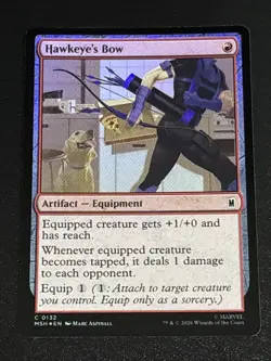 MTG Marvel Super Heroes Hawkeye's Bow Foil 0132 - Image 1