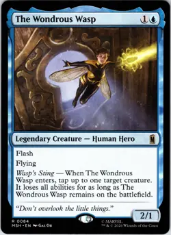 The Wondrous Wasp 84 Rare Marvel Super Heroes Magic: The Gathering Near Mint - Image 1