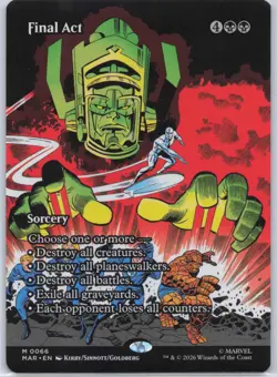 FINAL ACT (BORDERLESS) 66 MARVEL UNIVERSE ETERNAL-LEGAL MTG NM/M - Image 1