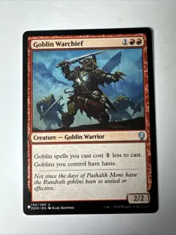 Goblin Warchief [The List - Dominaria] NM Regular #DOM-130 MTG - Image 1