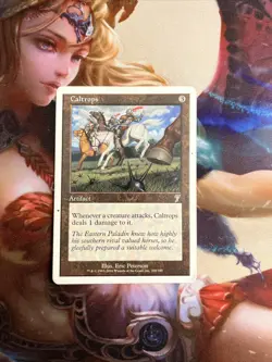Caltrops - MTG - Seventh 7th Edition - MP - Magic The Gathering - Image 1