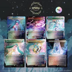 Hatsune Miku: Sakura Superstar Secret Lair (Rainbow Foil) MTG English - Image 2