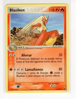 ~ESP~ SPANISH Blaziken 15/109 EX Ruby Sapphire Pokemon Card (Ref:ST8) - Image 1