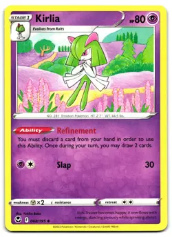 Kirlia 068/195 - 🌊 Silver Tempest Uncommon Pokemon TCG 🖤 - LP - Image 1