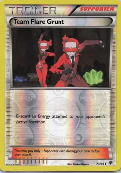 TEAM FLARE GRUNT 73/83 UC GENERATIONS POKEMON REVERSE HOLO NM/M - Image 1