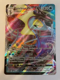 Inteleon VMAX 050/192 NM Ultra Rare Rebel Clash Pokemon Card 50/192 UR NM/M - Image 1
