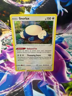 SNORLAX 143/196 LOST ORIGIN Holo Rare Pokemon - Image 1