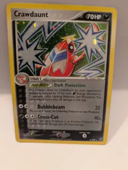 Crawdaunt Holo Rare Deoxys 6/107 Pokemon Card - Image 1