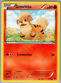 Growlithe 11/99 Common Next Destinies Pokemon NM - Image 1