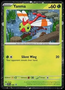 Yanma (Cosmos Holo) 185 Holo Promo Scarlet & Violet Promo Pokemon Holo Near Mint - Image 1