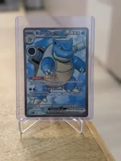 Pokemon Blastoise ex 184/165 Ultra Rare Holo SV 151 English 330 HP Stage 2 - Image 1