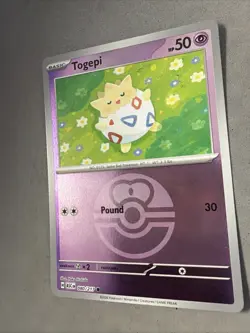 Pokemon TCG * Togepi 80/217 Love Ball * C REVERSE HOLO * ME Ascended Heroes NM - Image 2