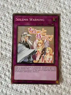 Solemn Warning - YuGiOh! - STARLIGHT Rare - 1st Edition - RA05-EN126 - Near Mint - Image 1