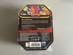 Pokemon TCG Mega Charizard X EX Metal Tin 60ct w/ Promo Card & Booster Packs - Image 2