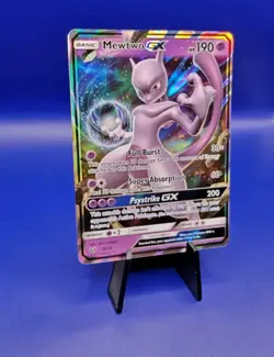 Mewtwo GX 39/73 Full Art S&M Shining Legends Pokemon Card TCG 2017 - Image 3