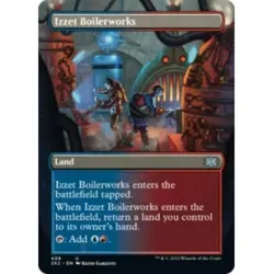 IZZET BOILERWORKS (BORDERLESS) X4 Double Masters 2022 Magic MTG MINT CARD - Image 1