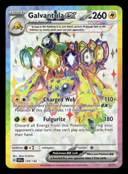 Galvantula ex 159/142 Ultra Rare Stellar Crown Pokemon Card - Image 2
