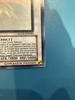 Majestic Star Dragon Ghost Rare Card SOVR-EN040 Stardust Overdrive 1st Ed - Image 3