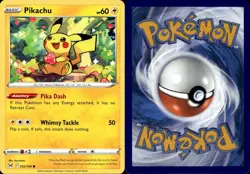 PIKACHU 052/196 Pokemon Card Lost Origin Near Mint - Image 3