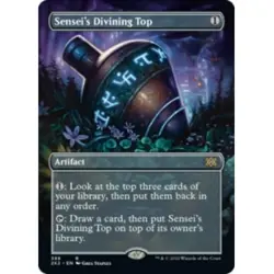 Sensei's Divining Top (borderless) M/NM Magic MTG Double Masters 2022 - Image 1