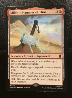 MTG Mjolnir, Hammer of Thor - Marvel Super Heroes (MSH) - #146 Mythic - Image 1