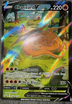 Charizard V SWSH260 Sword & Shield Full Art Black Star Promo Pokemon Card NM - Image 1