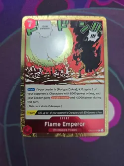 OP03-016 Flame Emperor :: Rare One Piece TCG Card :: OP03: Pillars of Strength : - Image 1